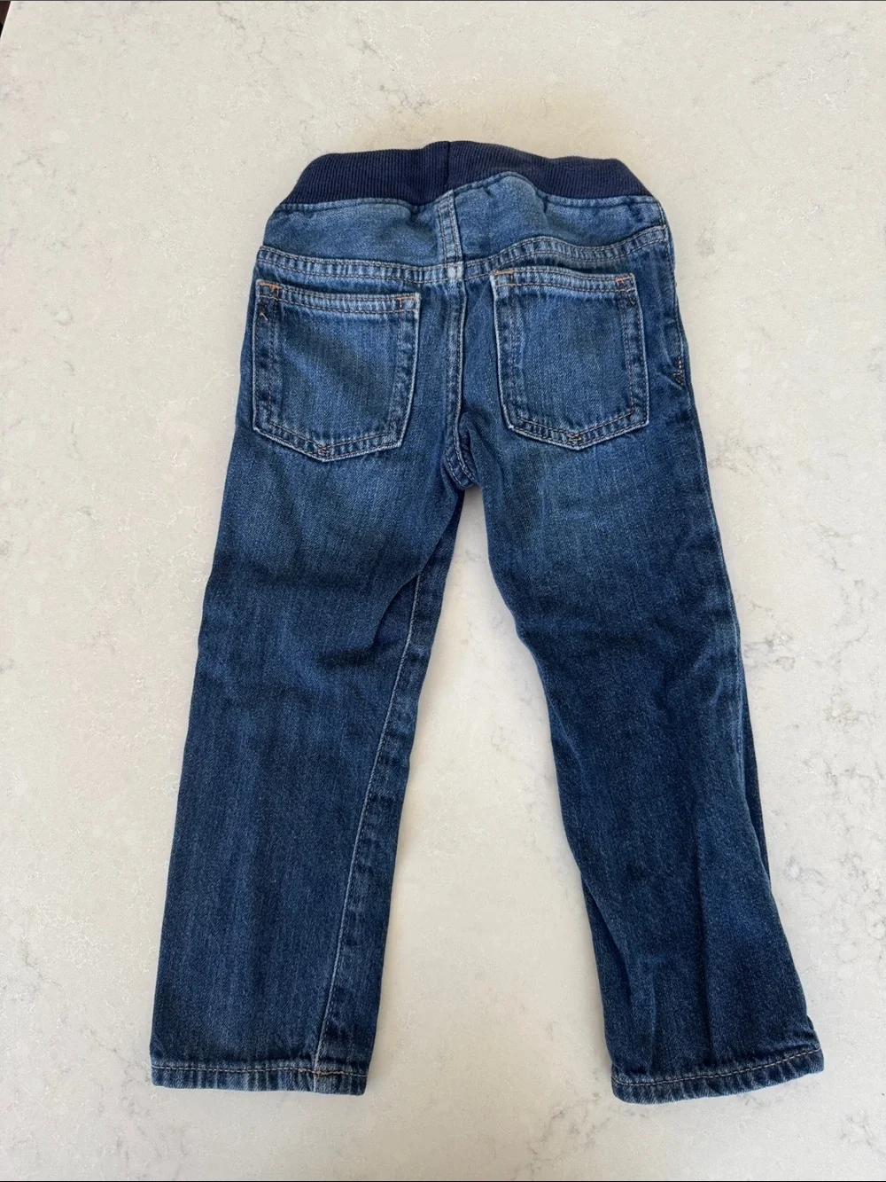 GAP Navy Blue Pull-On Kids Jeans with Drawstring